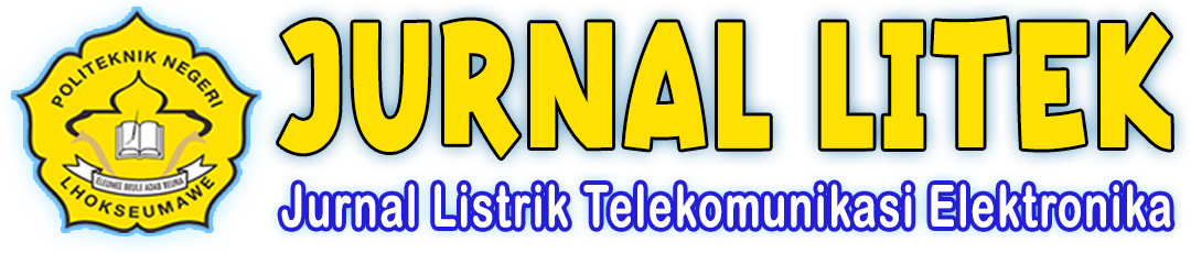 Jurnal Litek : Jurnal Listrik Telekomunikasi Elektronika